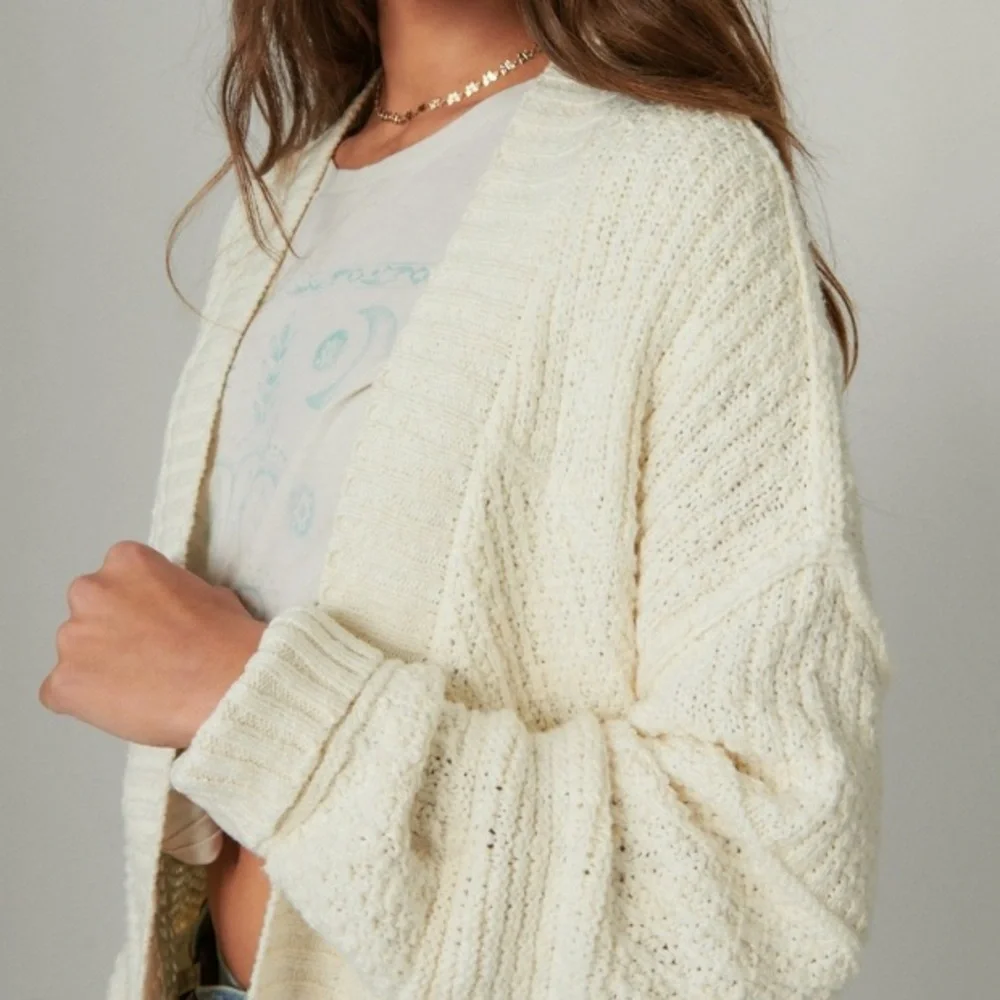 NWT‎ Lucky Brand Long Textured Cardigan